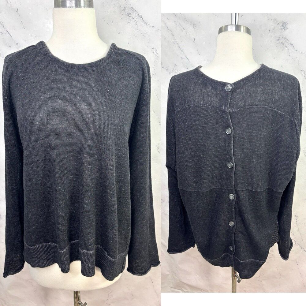 Hope Ringstrans Soderberg Sweden Sweatshirt Knit 40 M sweater Lagenlook Linen